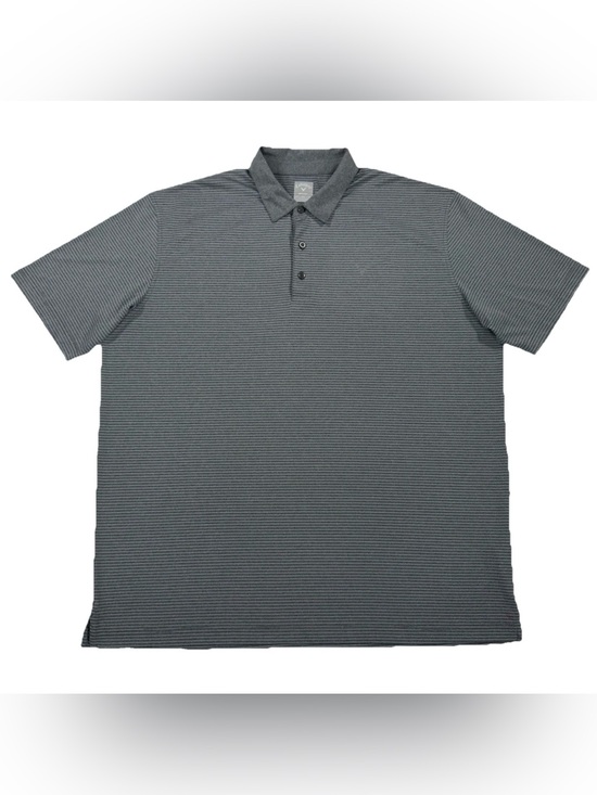 Callaway Other - Callaway Opti-Dri Golf Polo Shirt Mens XXL Gray Micro Stripe Short Sleeve Tour